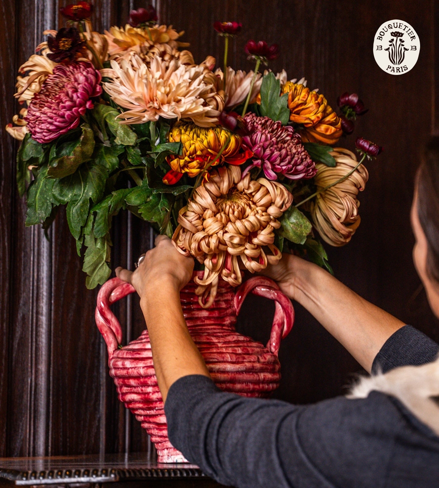 Bouquetier visuel fleurs